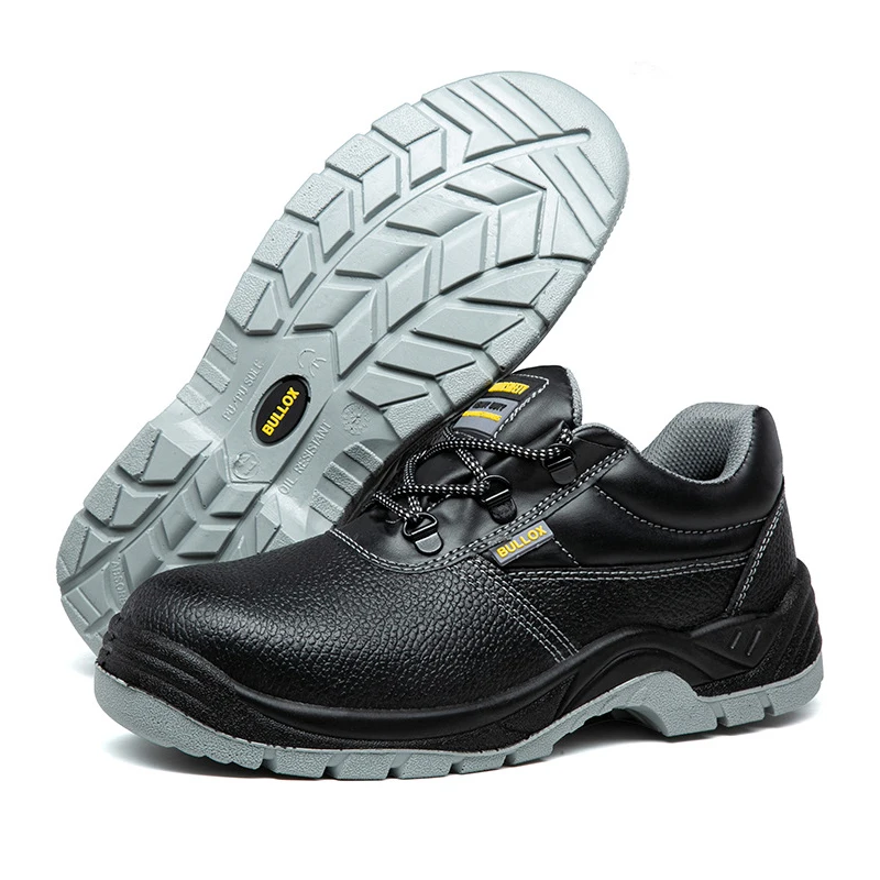 Genuine Leather Mens Safety Shoes Steel Toe S1P S3 Construction Safety Boots Anti Puncture Industrial Safety Shoes For Worker