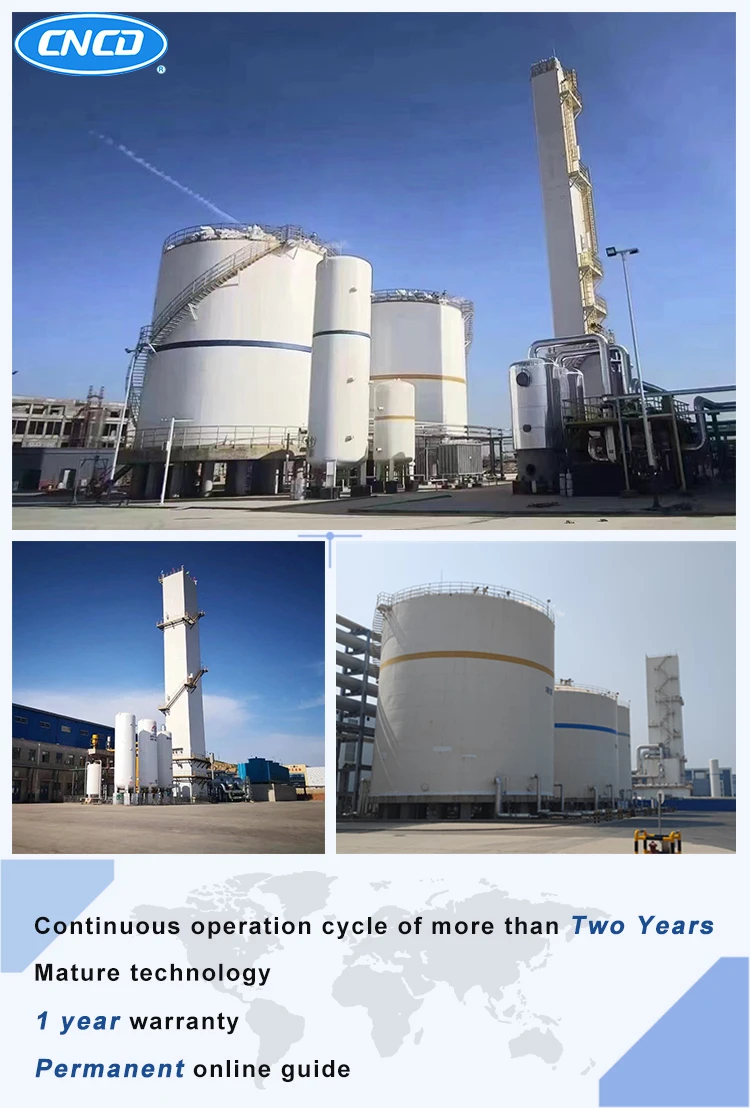 Large Cryogenic Air Separation Plant Liquid Oxygen Nitrogen Argon Plant ASU