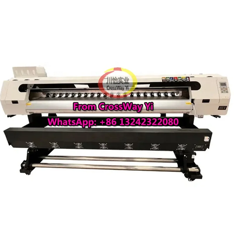 High Speed Dual Head Eco Solvent Printer Fast Banner Printing Machine 1.8m Two XP600 I3200 From CrossWay Yi