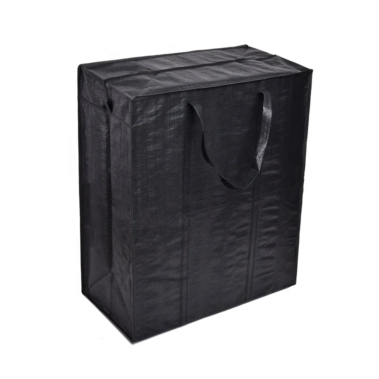 Black Lock Large Zip Packaging Plastic Bag For Heavy
