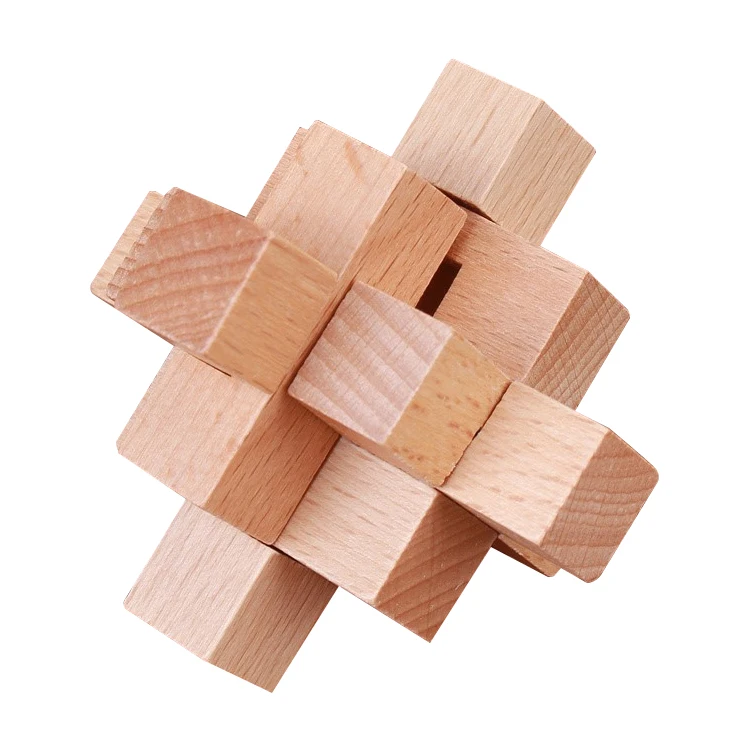 9-in-One Kongming Lock IQ Test Toy Mind Games Unlock Interlock 3D Brain Puzzle Games wooden Cube Classic educational toy