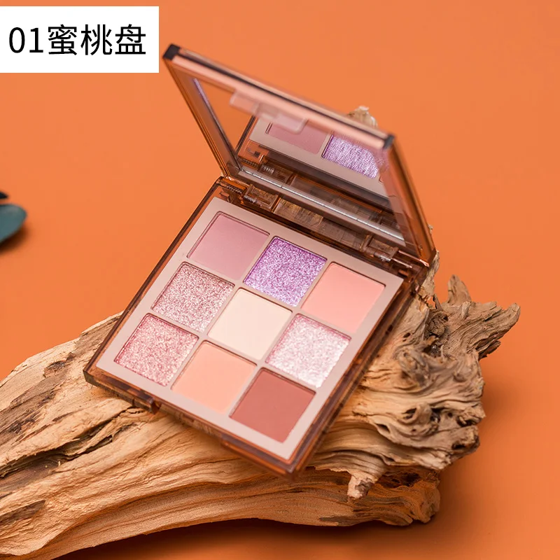 Fashion  Hot Sale High Pigment  Glitter Private blusher highlight bronzer eyeshadow palette whole sale