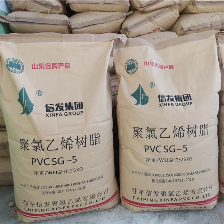 Hight Quality China Supplier Pvc Resin Sg3/sg5/sg7/sg8 K57 K58 K66 K67 K68 K70 Poly Vinyl Chloride (A)