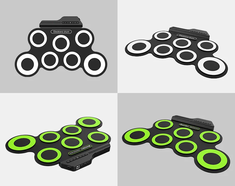 Hand-rolled USB electronic portable drum set practice folding silicone electric drum jazz drum pad