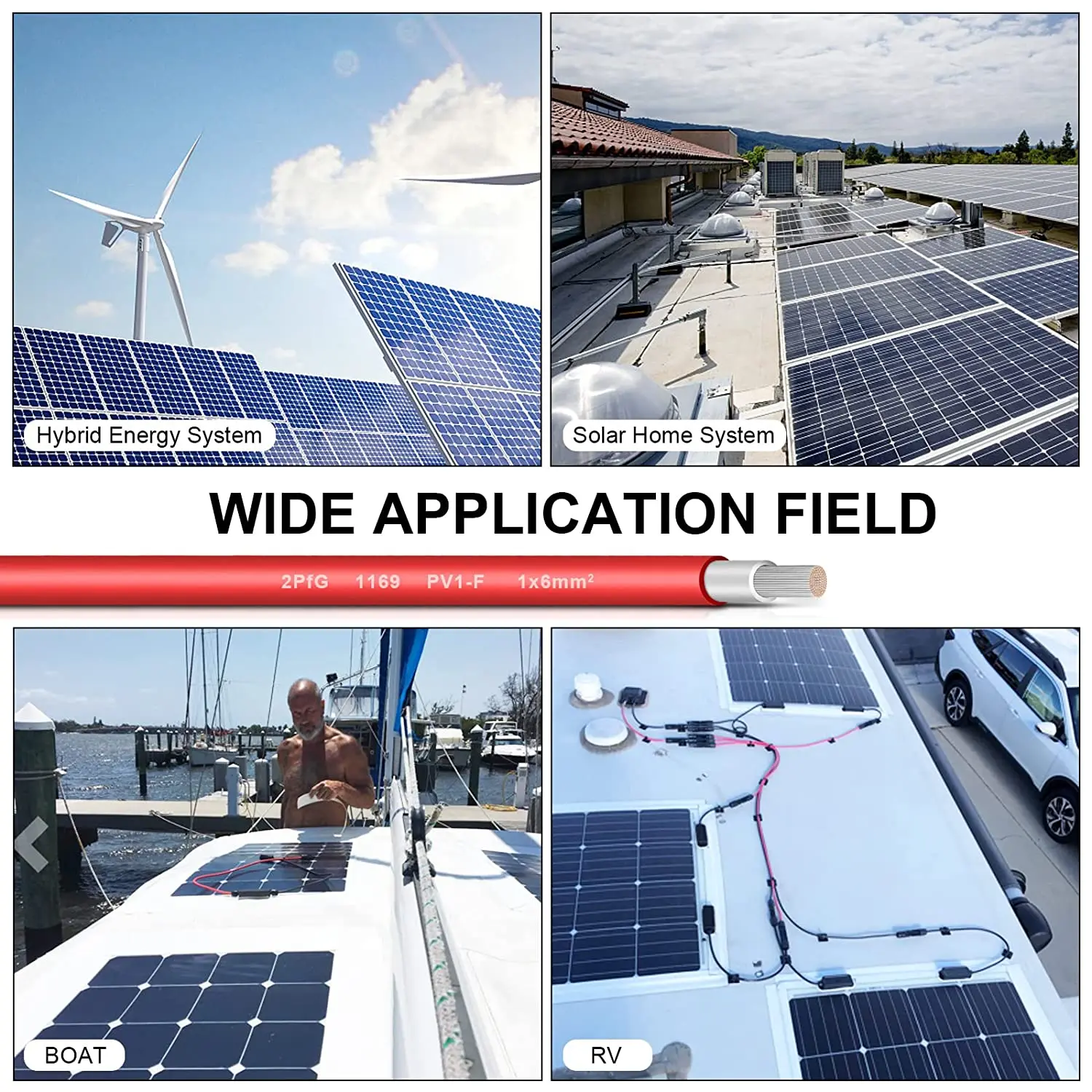 Solar Connector, 1 to 4 Solar Panel Connector, IP67 IP68 Solar Y Branch Connectors for Solar Panels,Solar Cells