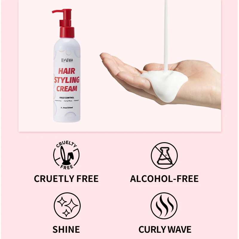 Oem/Odm Natural Organic Curly Hair Care Products Curl Defining Moisturizing Styling Cream