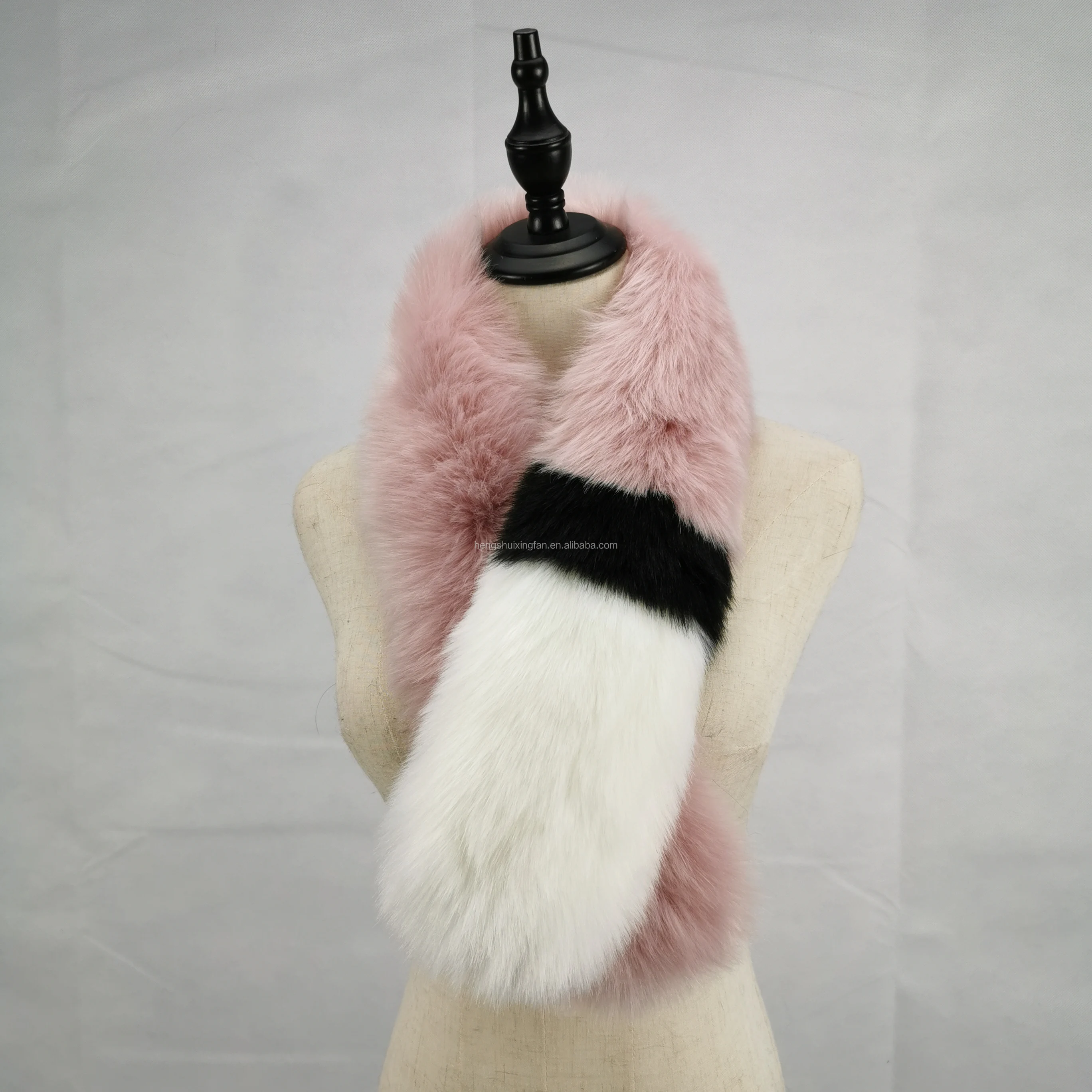 2019 New Arrival Stock Women Faux Fox Fur Collar Scarf