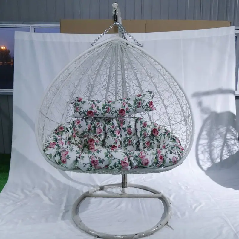 Rattan Wicker Patio Swings Furniture Hammock Swing Chair Hanging Egg Shaped Outdoor Eco-friendly Waterproof Modern Optional