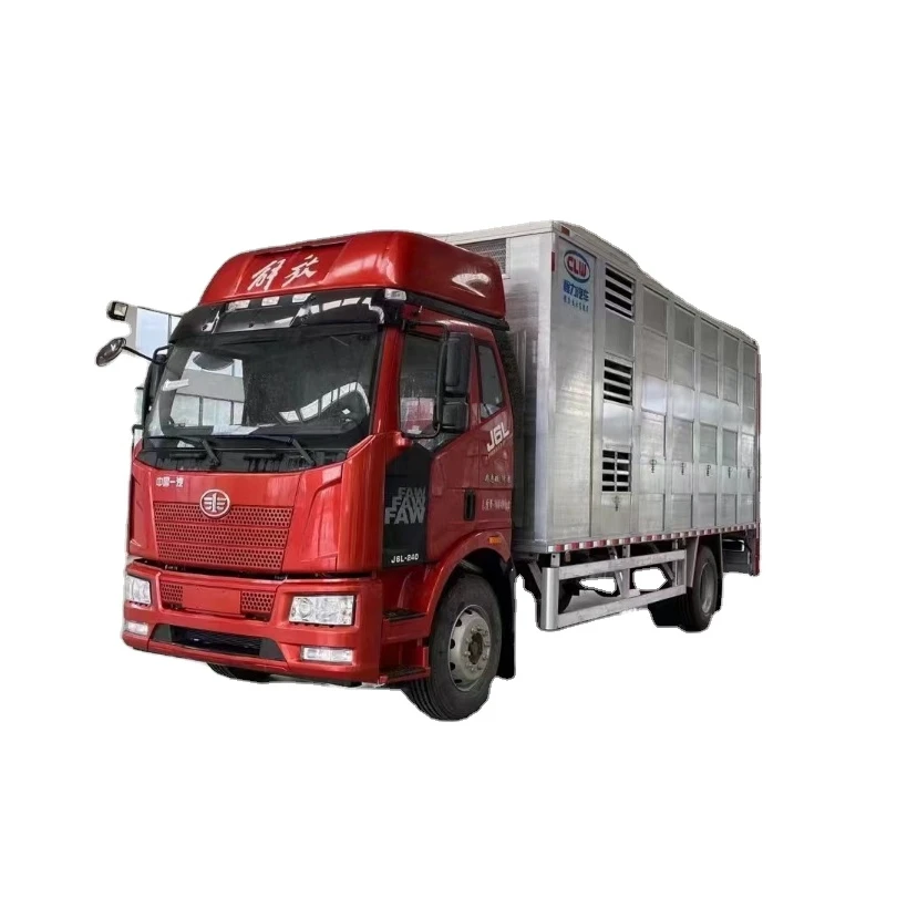 Factory customized 4x2 Live Baby Pig Animal Chick Transport Van Truck Price For Sale