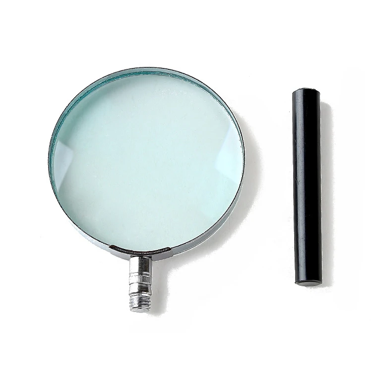 75mm Semi-metal Portable Handheld Reading Magnifier Glass Lens Magnifier Wholesale