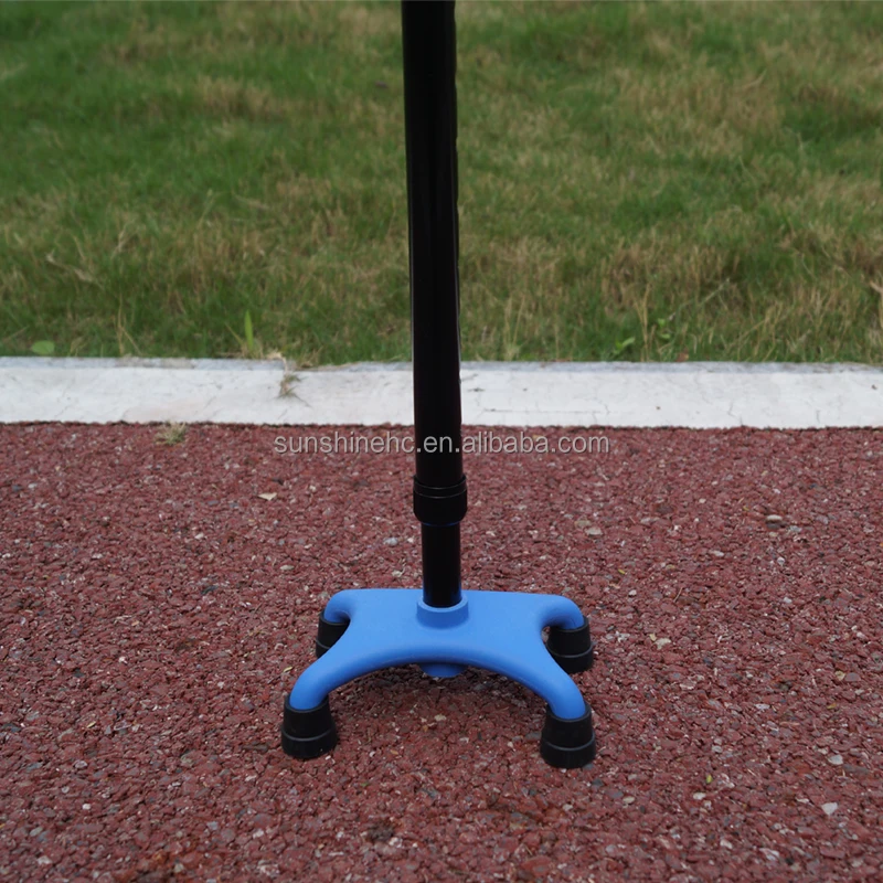 CA237 легкая алюминиевая четырехъярусная трость с мягкой ручкой для пожилых людей принадлежности реабилитационной