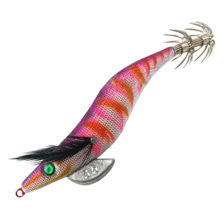 Environmental Protection Material Korea Squid jig with double hole zinc weight