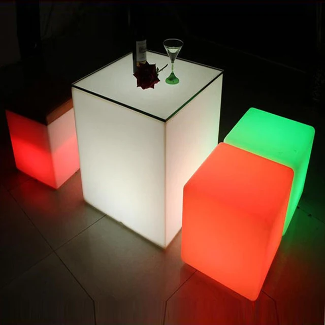 outdoor waterproof rgb color lighting cube seat party wedding event illuminated plastic ice cubes led cube light furniture