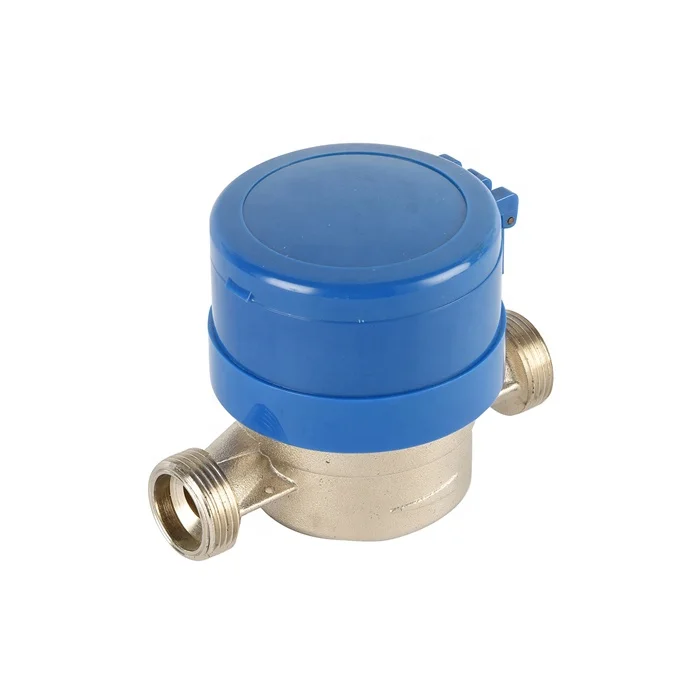 
Class B R160 Brass Home Water Meter Body Single-Jet Dry Type Cold Water Meter DN15 DN20 