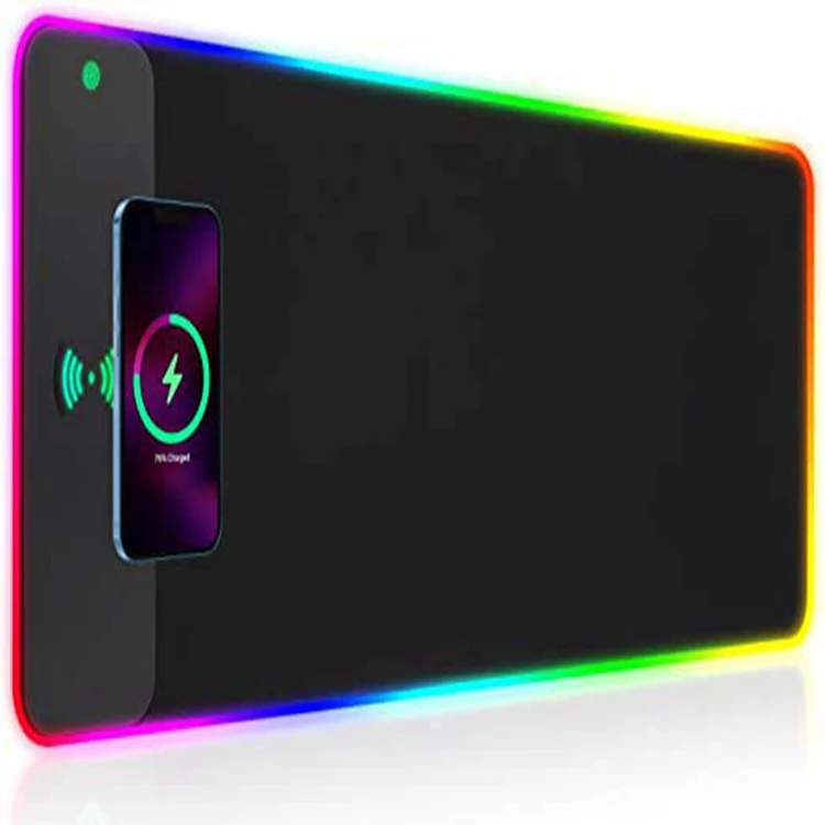 Rgb Computer Gaming Mouse Pad For Desk Mat Wireless Mouse Pad Led Usb Charging Mouse Pad With Wireless Charger