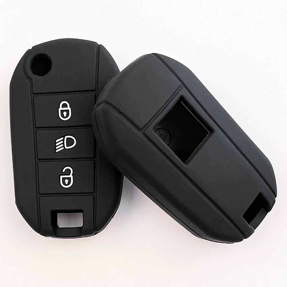 3 Button Silicone Car Key Cover For Citroen Xsara Picasso C4PICASSO AircrossC2 Car Silicone Key Case