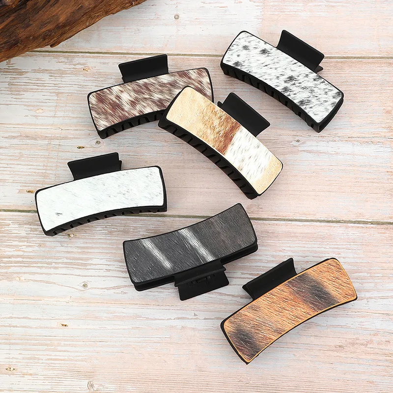 Wholesales Western Cowboy Style Horse Hair Craft Lady Hairpin Clip Hair Accessories