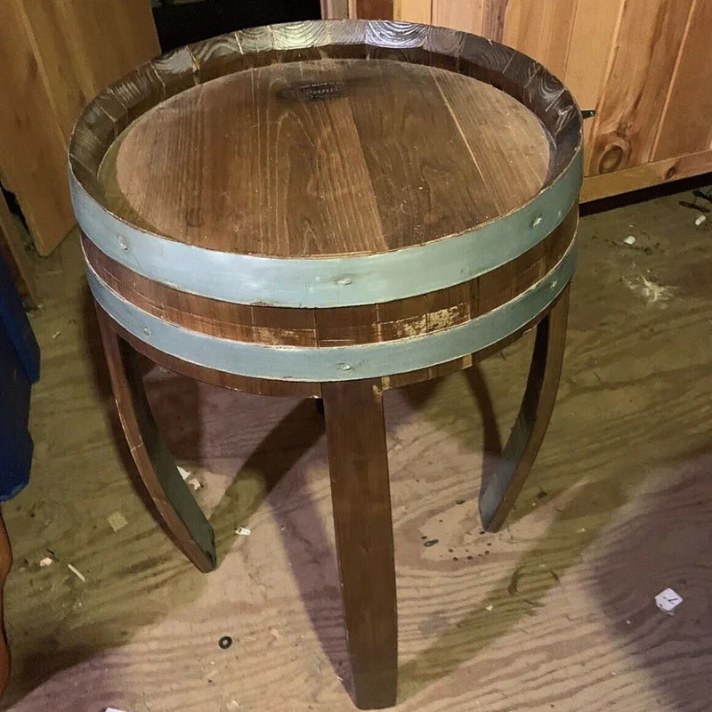 Oak barrel furniture wooden wine barrel table whiskey furniture