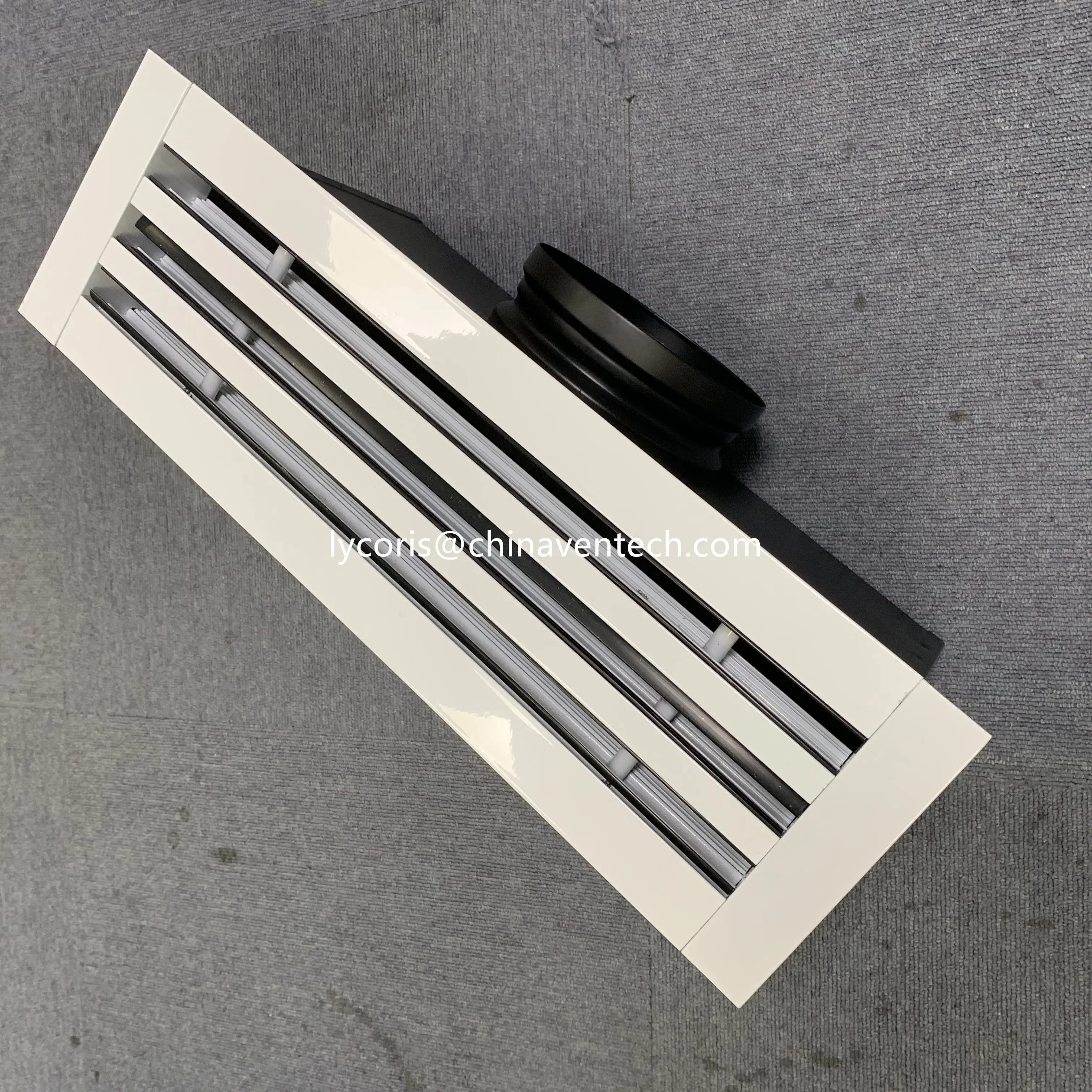 Ventech aluminum slot air ceiling diffuser  ventilation grille linear slot ceiling diffuser linear bar grille with plenum box