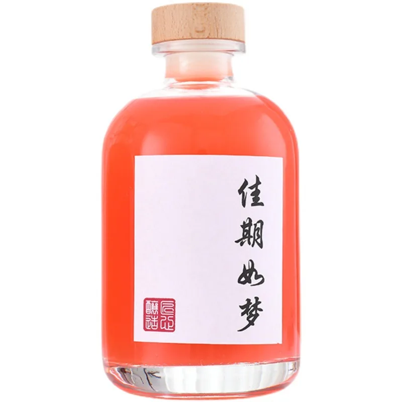 hot-selling clear frosted glass liquor 100ml whiskey bottle liquor bottle vodka