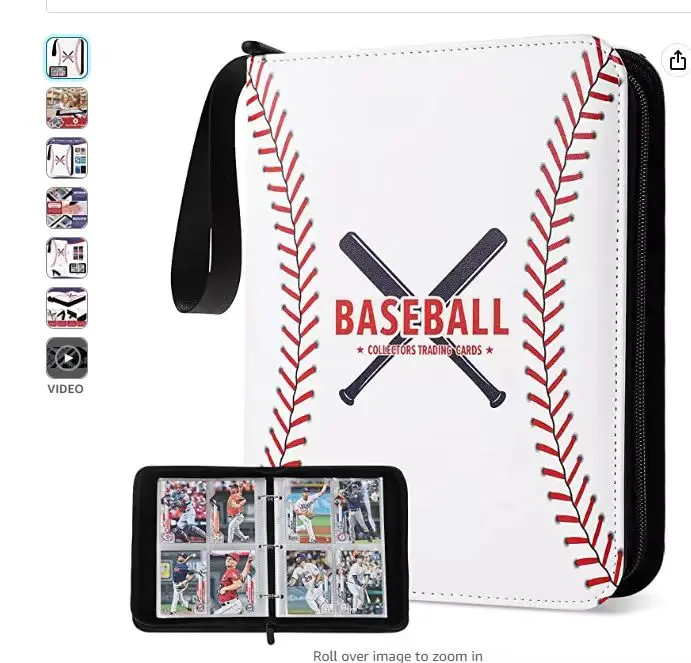 PU Leather Charizard Collector Book Pokemoned Trading Card Game Collection Folder with Zipper 900 and 400 4 or 9 Pockets GL