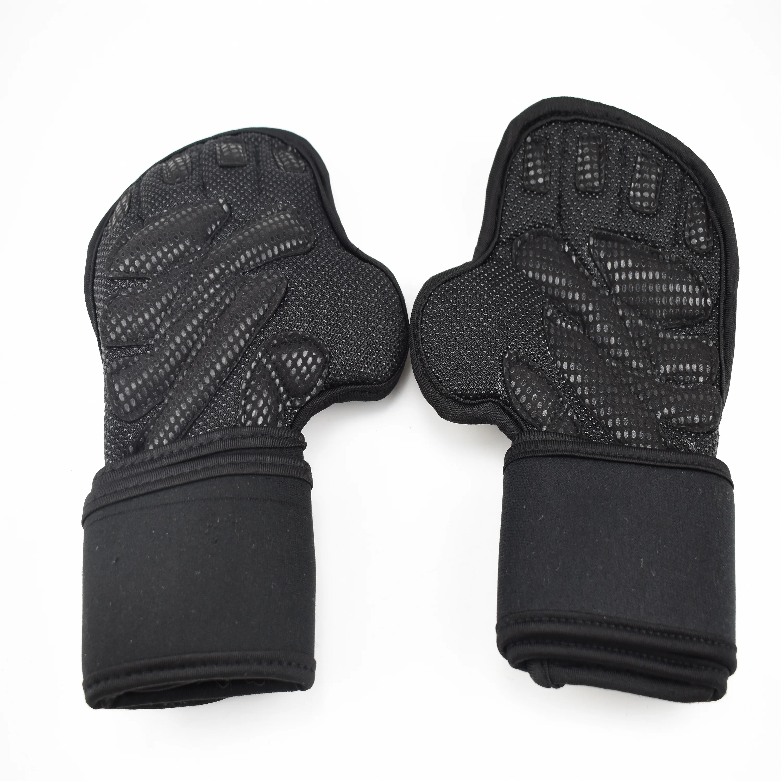 
Anti Slip Breathable Sports Workout Fitness Training Lifting Weight Gloves with Wrist Straps Gym Gloves 