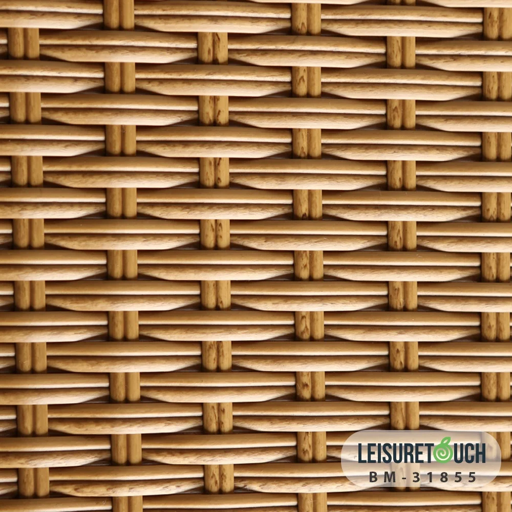 Outdoor Bamboo LooK Furniture PE Faker Wicker Synthetic Rattan Roll Material Artificial Plastic Rattan