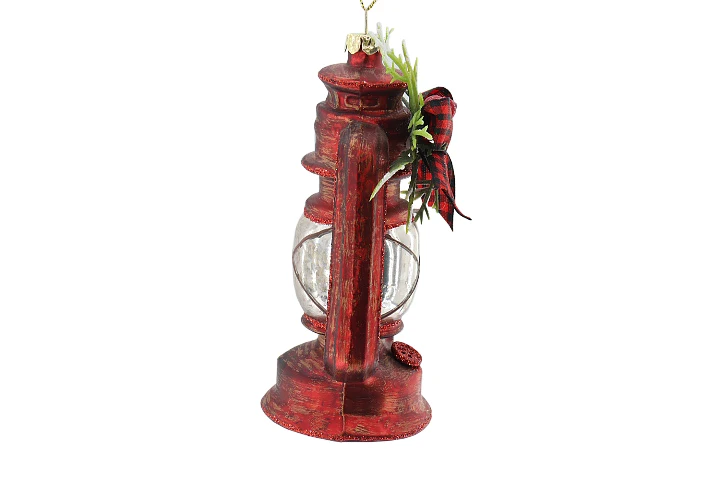 Old-Fashioned Green Retro Style Kerosene Lamp Pendant Christmas Glass Decorations Shopping Mall Windows Party Decorations