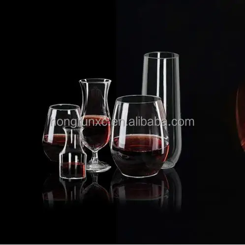Reusable recycled Unbreakable Plastic Wine glasses