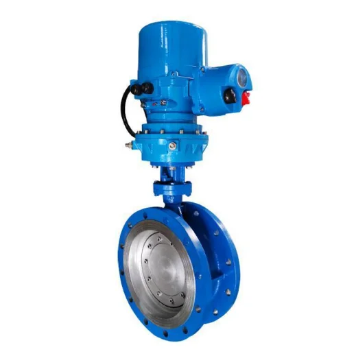 30years factory manufacture butterfly valve motorized wcb flanged metal seated electric butterfly valve