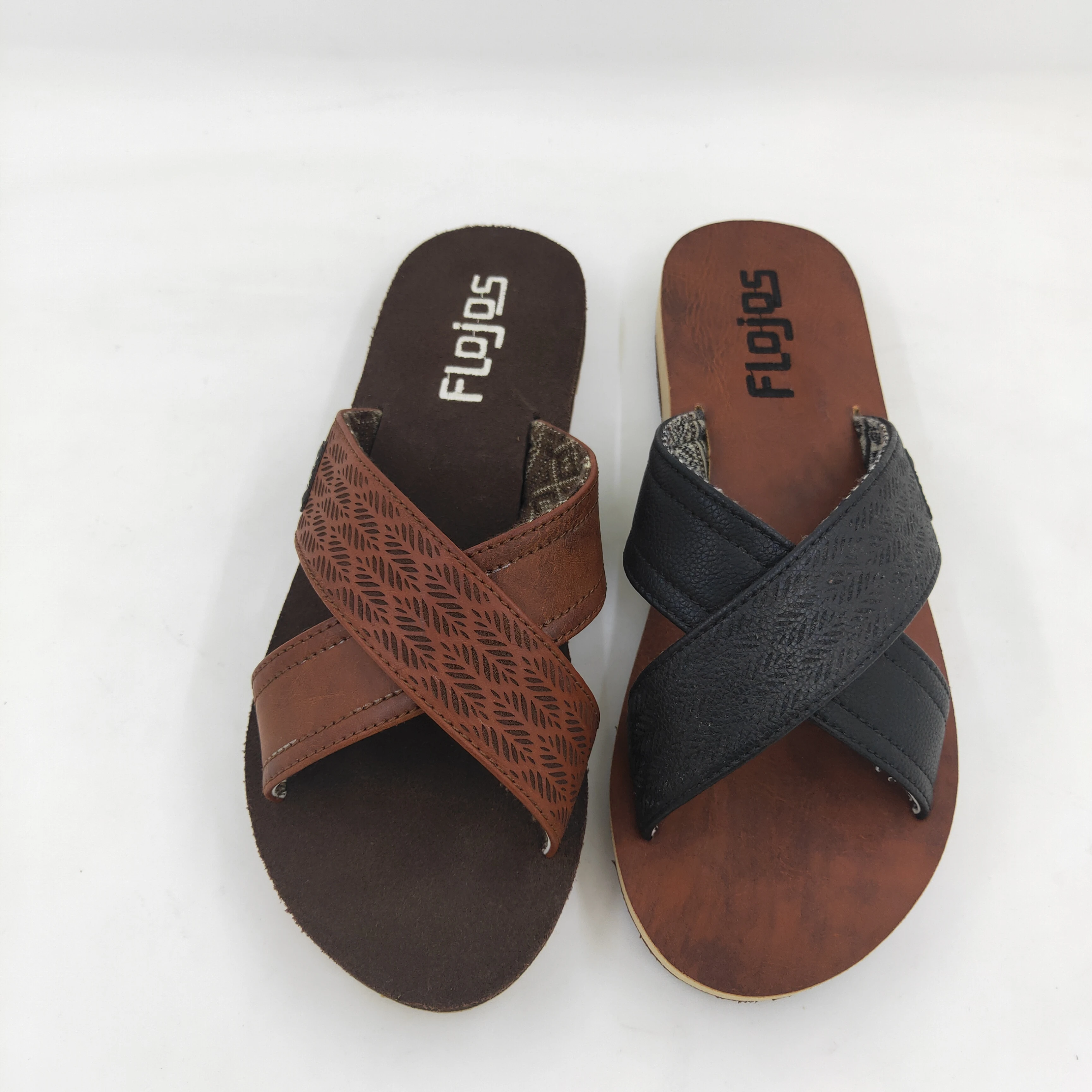 Women cross strap leather Flat Slide Sandals for casual wear custom logo women slippers 2020 fashion beach slippers indoor shoes