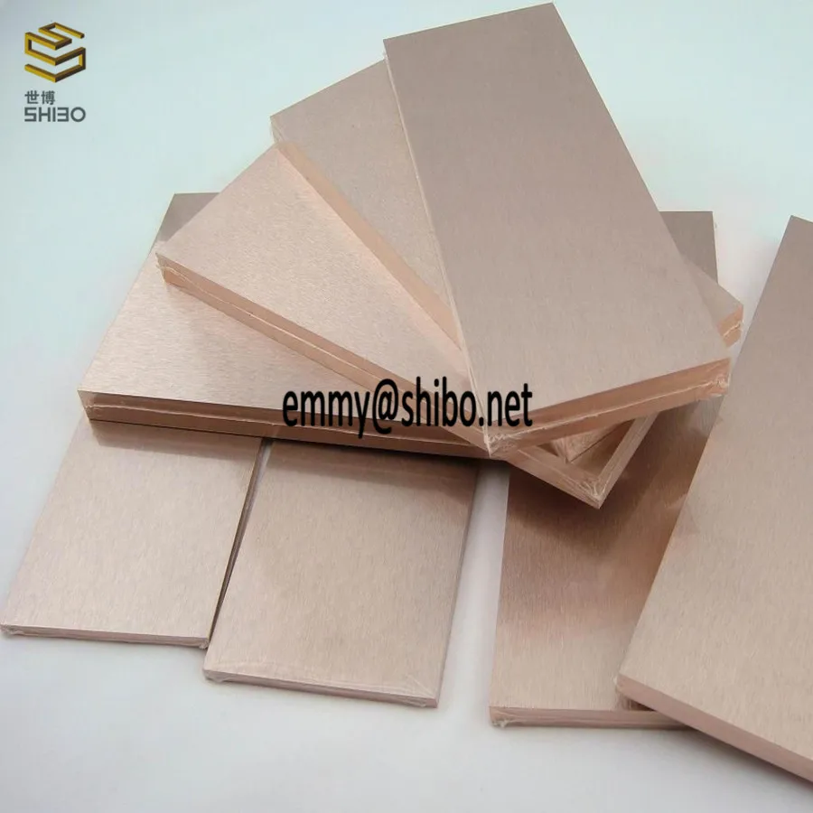 most popular tungsten copper alloy cube W-Cu alloy plate