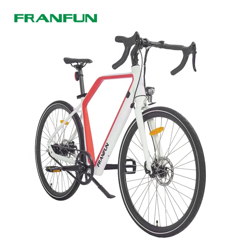 New Belt drive single speed electric road bike 700c big battery capacity 10AH city pedelec racing bicycle electric
