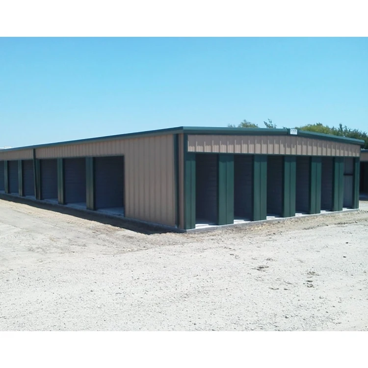 Prefabricated Steel Structure Mini Storage Shed Warehouse Building