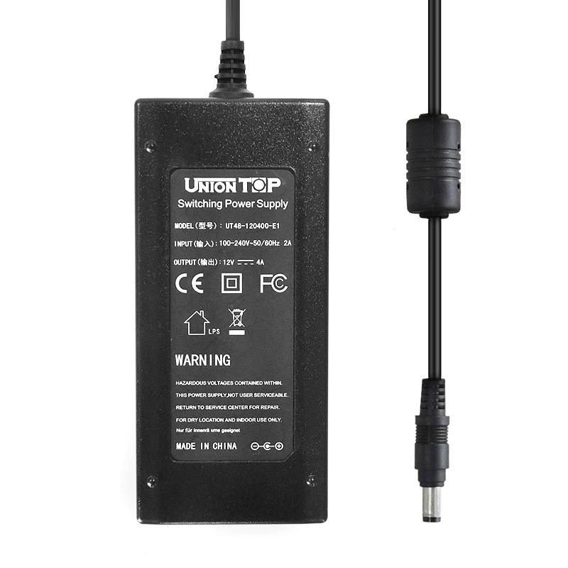 AC DC Power Supply 48V 3A 2A 1A Adapter Charger Transformer For LED Strip  CCTV Camera With IC Chip