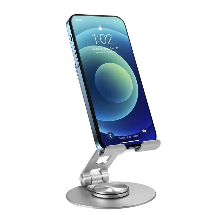 Great Roc OEM phone tablet holder Aluminum Universal phone & tablet holder with 360 degree rotation base phone tablet stand