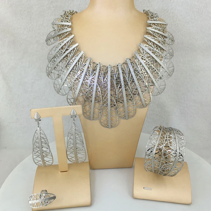 Yuminglai Brazilian Gold Jewelry Big Jewelry Sets High Quality Jewelry for Women  FHK12868