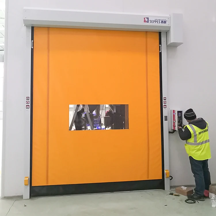 Самовосстанавливающиеся гибкие высокоскоростные рулонные двери zip speed door поставщик ремонтных высокоскоростных