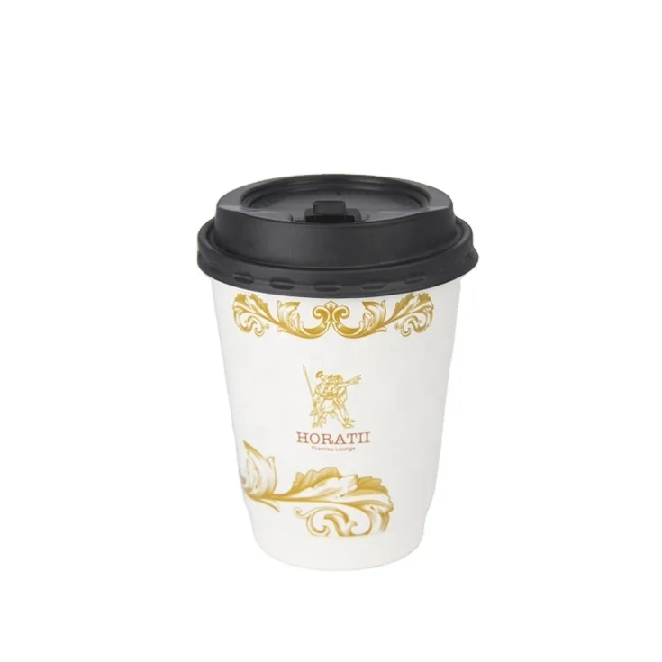 eco paper cups factory price printed custom take away  for party wholesale