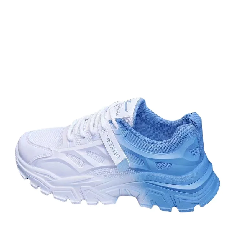 2024 Женские повседневные спортивные вулканизированные кроссовки с леопардовым принтом и сетчатой шнуровкой на плоской платформе удобные теннисные танкетке