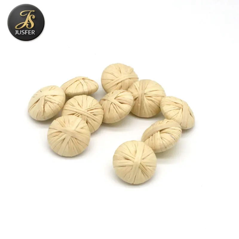 Новый дизайн, декоративные пуговицы из рафии для одежды австралийского бренда