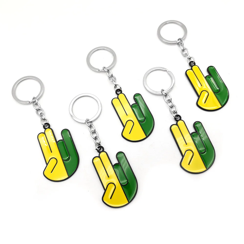 Custom JDM Modified Metal Keychain Creative Robot TAXI Pendant Personalized Decorative Accessory