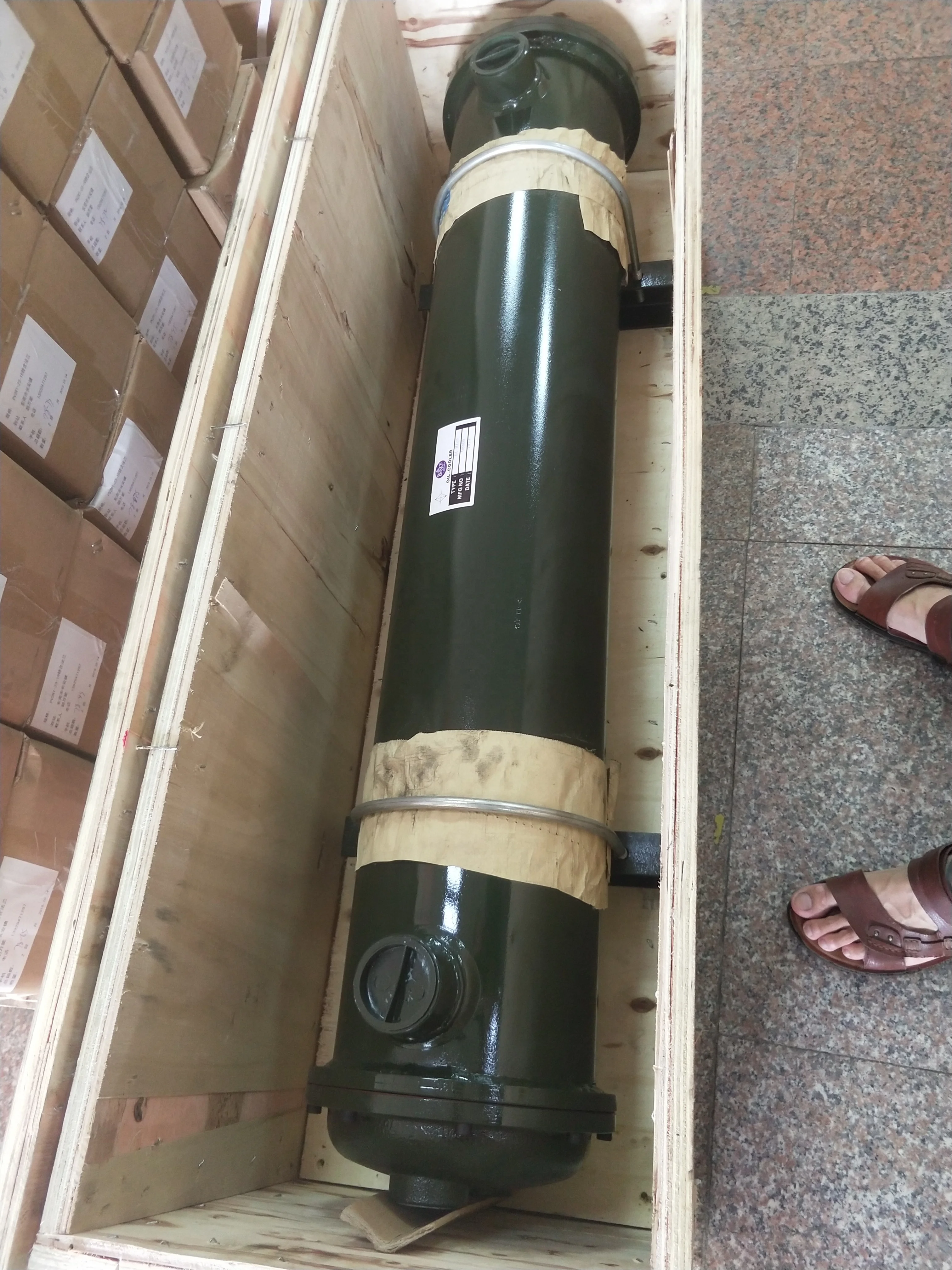 Injection Molding Machine HEAT EXCHANGER OR-1000 Multipipe Shell and Tube Oil Cooler