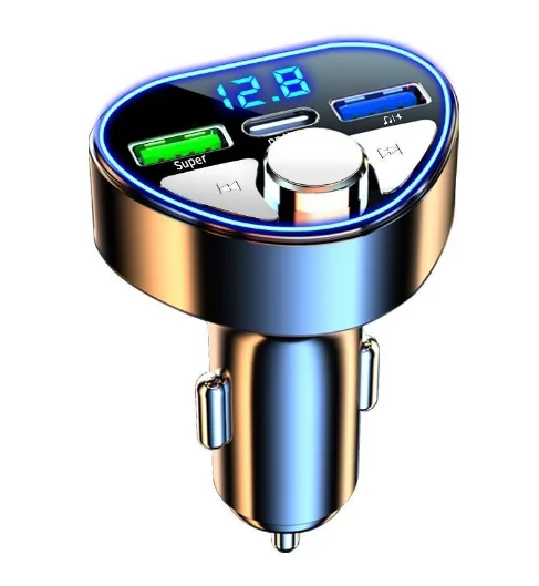 New Trend Products USB Car Charger Bluetooths 5.5 PD Type C with MP3 Player Dropshipping Super Fast Car Charging Adapter