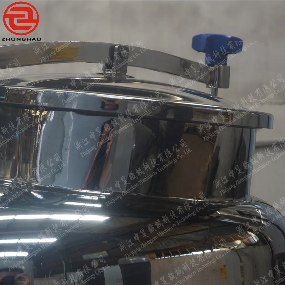 stainless steel industrial crystallizer with precise temperature control for chemical reaction