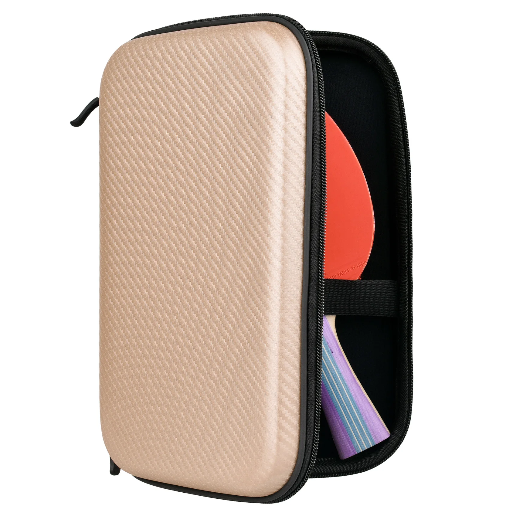 Portable Hard Protective Table Tennis Racket Case Ping Pong Bat Padd Cover