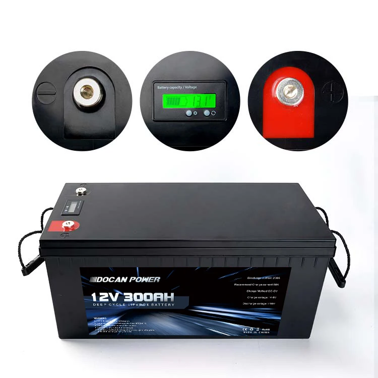 Солнечная батарея Lifepo4 12 В 24 48 100 А/105 А/ч 200 230 300 аккумулятор от Docan Power