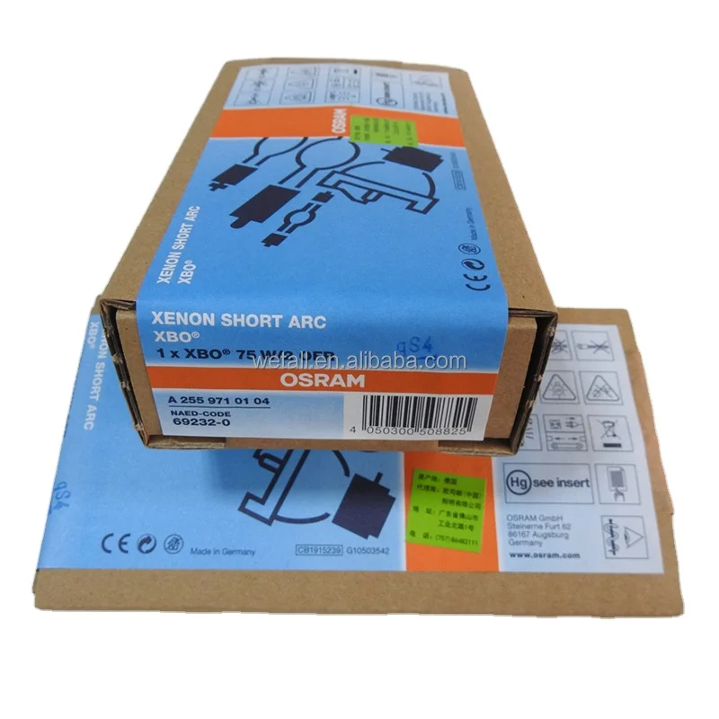 Original New  XBO 75W/2 OFR ZEISS Zeiss microscope without reflector short arc xenon lamp bulb