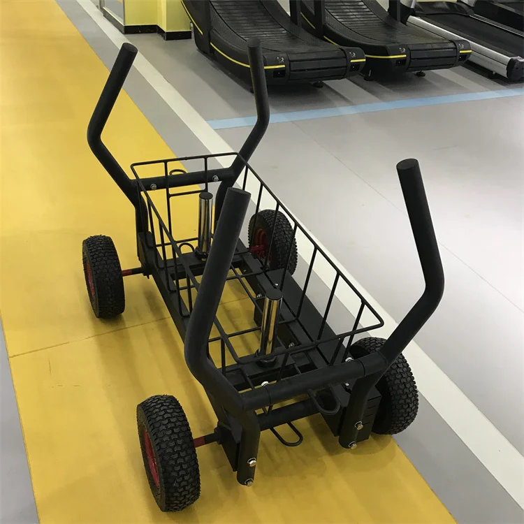Customer Color crossfit Strong Wheels weight pullfitness push sled with CE certificate