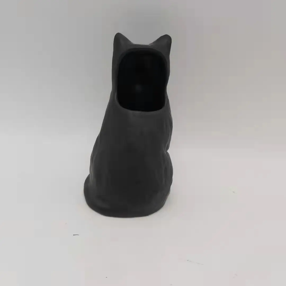 hot sale home decor ceramic vase ceramic flower cute kitty  flower vase garden flower pot for hotel and home decor